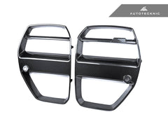 Kies-Motorsports AutoTecknic USA AutoTecknic Dry Carbon Motorsport V1 Front Grille Set - G80 M3 | G82/ G83 M4
