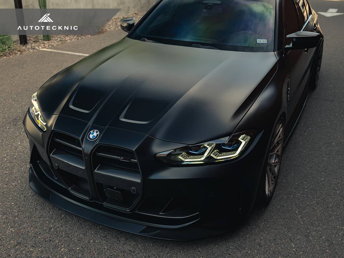 Kies-Motorsports AutoTecknic USA AutoTecknic Dry Carbon Motorsport V1 Front Grille Set - G80 M3 | G82/ G83 M4