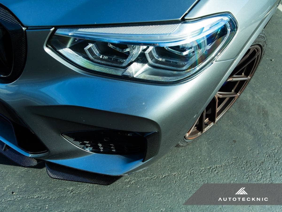 Kies-Motorsports AutoTecknic USA AutoTecknic Dry Carbon Performante Aero Splitter & Center Lip Set - F97 X3M | F98 X4M