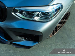 Kies-Motorsports AutoTecknic USA AutoTecknic Dry Carbon Performante Aero Splitter & Center Lip Set - F97 X3M | F98 X4M