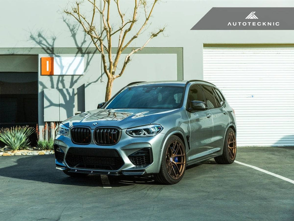 Kies-Motorsports AutoTecknic USA AutoTecknic Dry Carbon Performante Aero Splitter & Center Lip Set - F97 X3M | F98 X4M