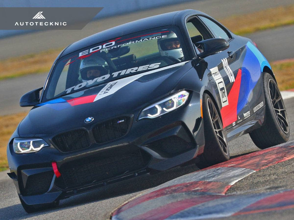 Kies-Motorsports AutoTecknic USA AutoTecknic Dry Carbon Performante Aero Splitters - F87 M2 Competition