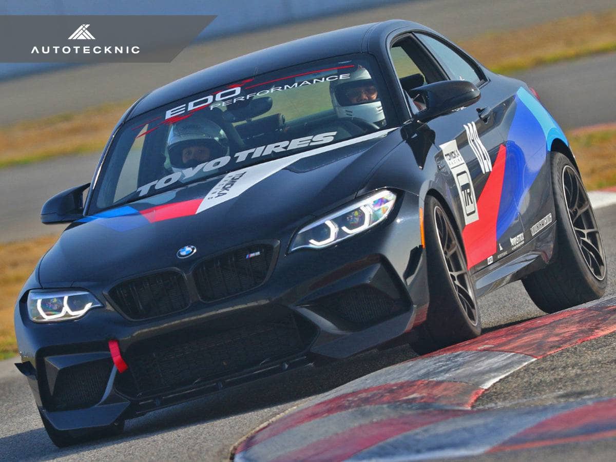 Kies-Motorsports AutoTecknic USA AutoTecknic Dry Carbon Performante Aero Splitters - F87 M2 Competition