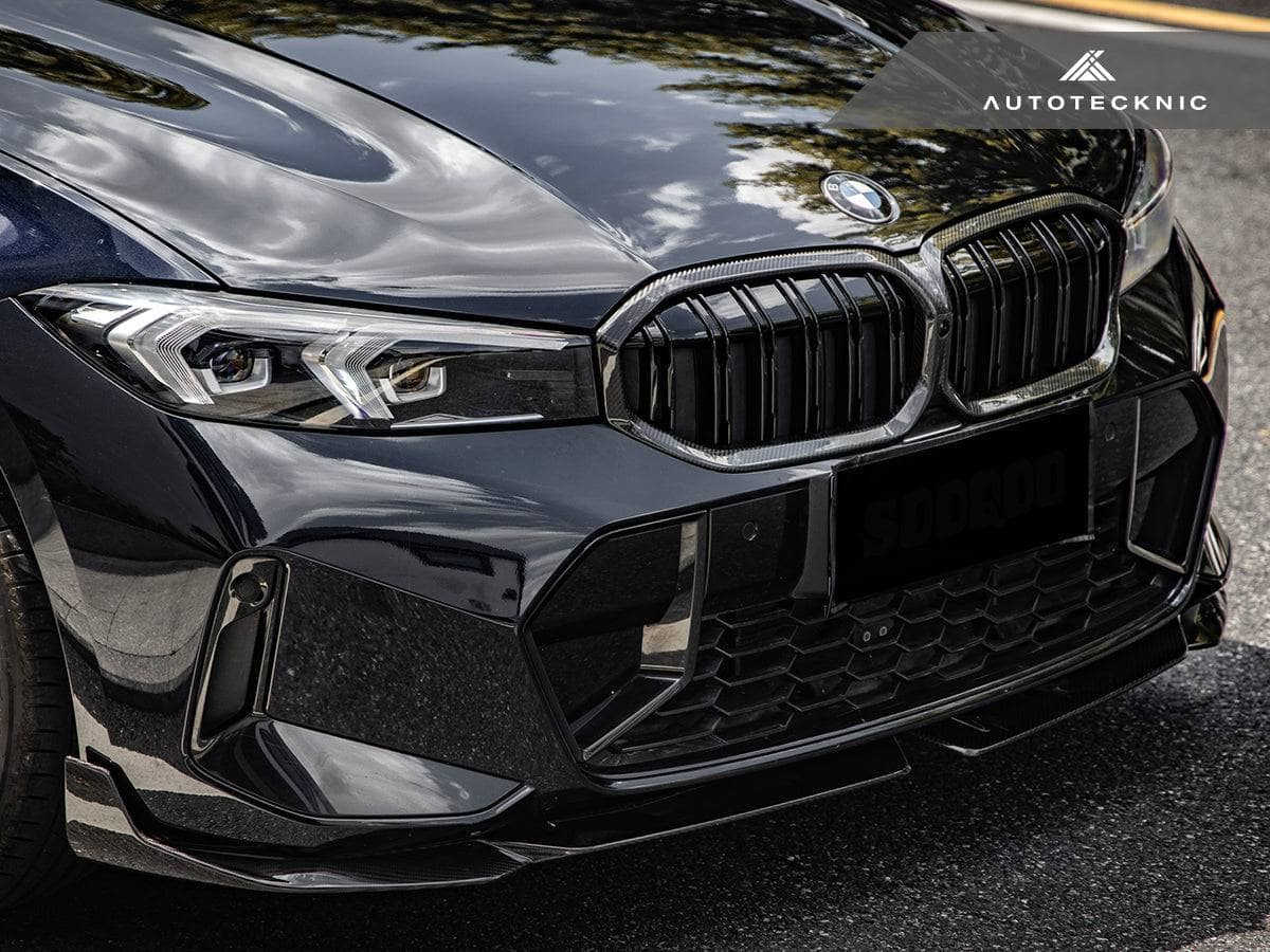 AutoTecknic Dry Carbon Performante Front Splitter Set - BMW G20 3-Series M-Sport LCI Secondary image
