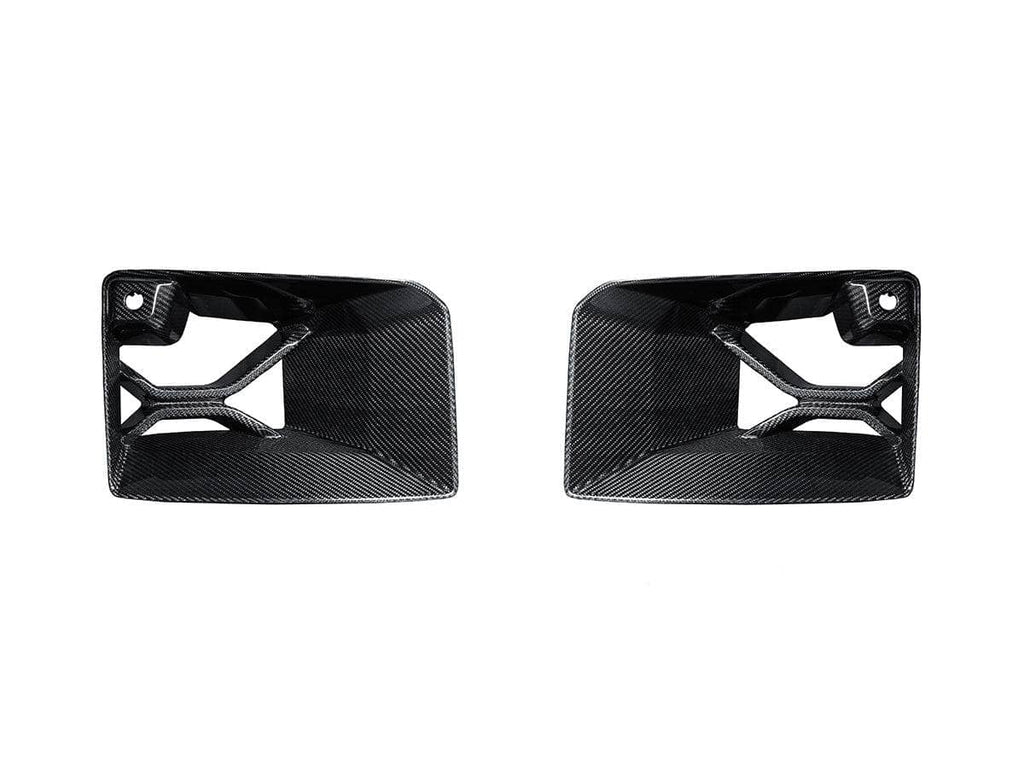 Kies-Motorsports AutoTecknic USA AutoTecknic Dry Carbon Podium Front Bumper Lower Vent Set - BMW G87 M2 G87 M2