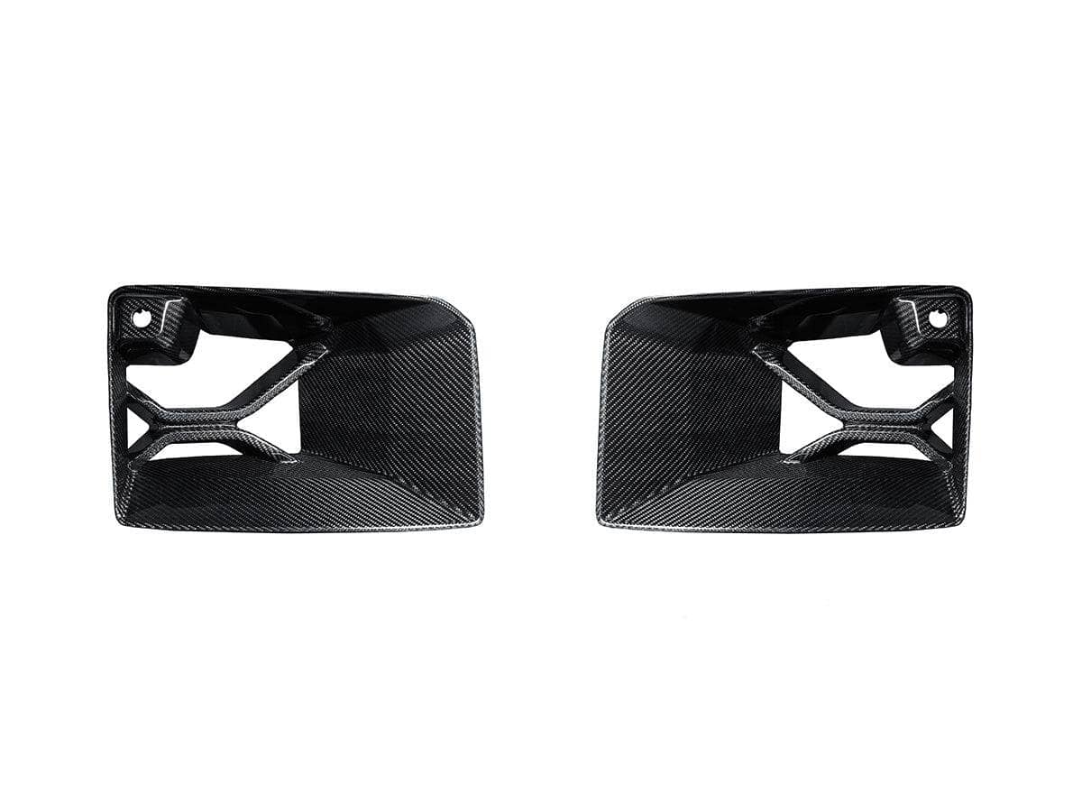 Kies-Motorsports AutoTecknic USA AutoTecknic Dry Carbon Podium Front Bumper Lower Vent Set - BMW G87 M2 G87 M2