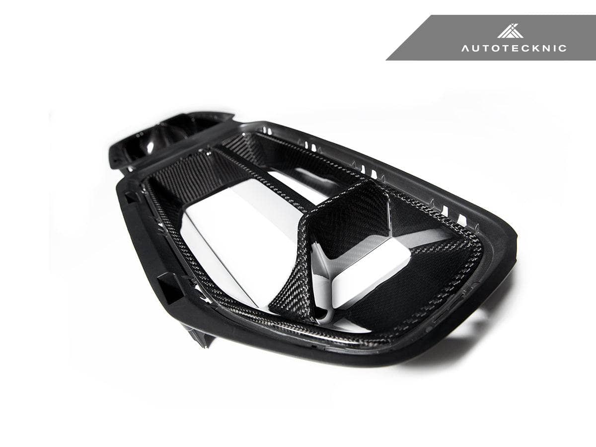 Kies-Motorsports AutoTecknic USA AutoTecknic Dry Carbon Podium Front Grille - G87 M2 Carbon Fiber - Gloss Finish