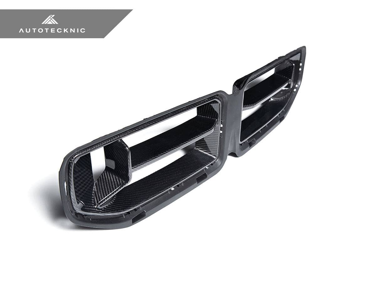 Kies-Motorsports AutoTecknic USA AutoTecknic Dry Carbon Podium Front Grille - G87 M2 Carbon Fiber - Gloss Finish