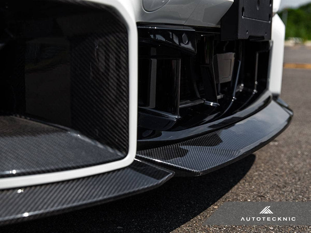 Kies-Motorsports AutoTecknic USA AutoTecknic Dry Carbon Podium Front Lip Set - G87 M2