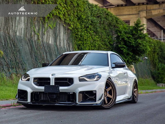 Kies-Motorsports AutoTecknic USA AutoTecknic Dry Carbon Podium Front Lip Set - G87 M2