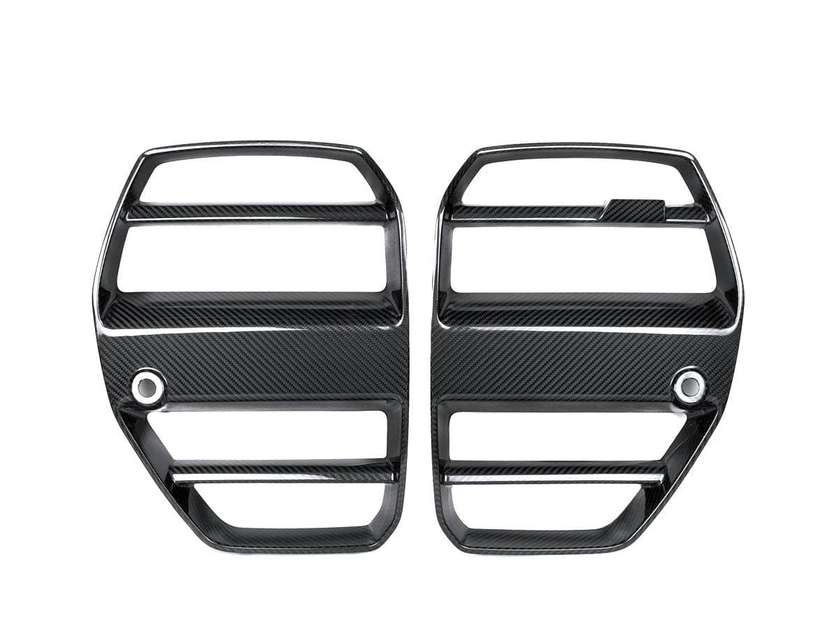 Kies-Motorsports AutoTecknic USA AutoTecknic Dry Carbon Podium V1 Front Grille Set - BMW G80 M3 | G82/ G83 M4 Main image