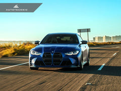 Kies-Motorsports AutoTecknic USA AutoTecknic Dry Carbon Podium V1 Front Grille Set - G80 M3 | G82/ G83 M4