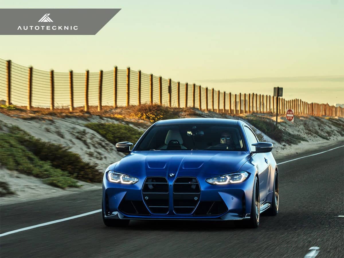 Kies-Motorsports AutoTecknic USA AutoTecknic Dry Carbon Podium V1 Front Grille Set - G80 M3 | G82/ G83 M4