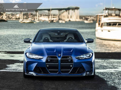 Kies-Motorsports AutoTecknic USA AutoTecknic Dry Carbon Podium V1 Front Grille Set - G80 M3 | G82/ G83 M4