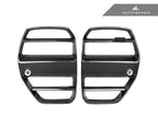 Kies-Motorsports AutoTecknic USA AutoTecknic Dry Carbon Podium V1 Front Grille Set - G80 M3 | G82/ G83 M4