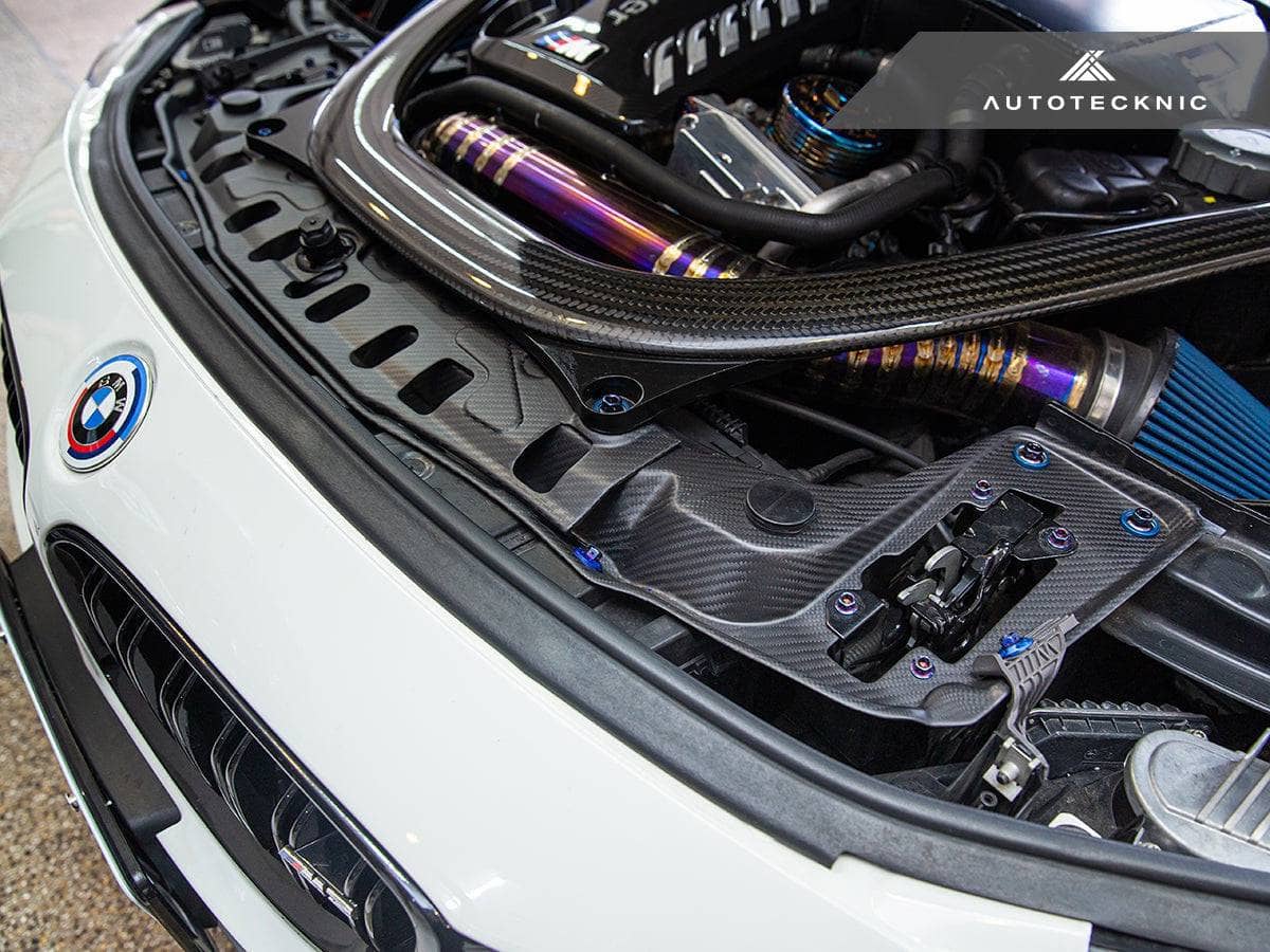 Kies-Motorsports AutoTecknic USA AutoTecknic Dry Carbon Radiator Support Brace - F8X M2/ M3/ M4
