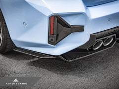 Kies-Motorsports AutoTecknic USA AutoTecknic Dry Carbon Rear Bumper Reflector Trim Set - G87 M2