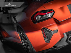 Kies-Motorsports AutoTecknic USA AutoTecknic Dry Carbon Rear Bumper Reflector Trim Set - G87 M2