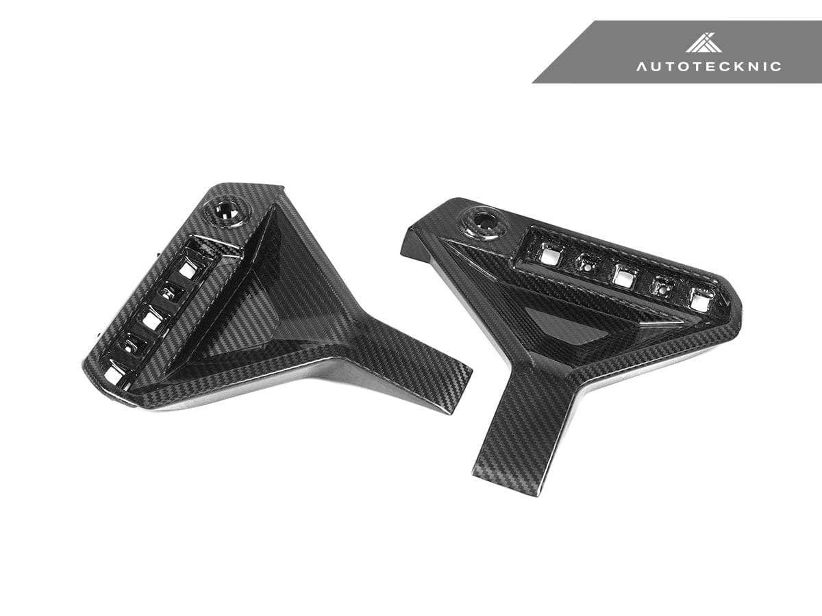 Kies-Motorsports AutoTecknic USA AutoTecknic Dry Carbon Rear Bumper Reflector Trim Set - G87 M2