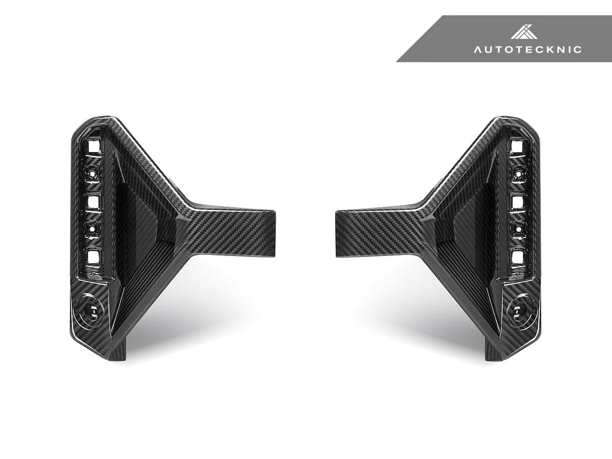 Kies-Motorsports AutoTecknic USA AutoTecknic Dry Carbon Rear Bumper Reflector Trim Set - G87 M2 Main image