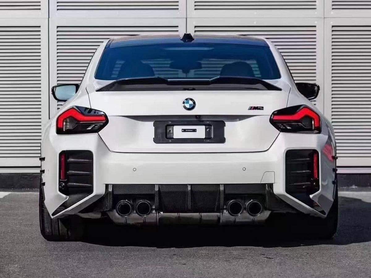 Kies-Motorsports AutoTecknic USA AutoTecknic Dry Carbon Rear Bumper Trim Set - G87 M2 G87 M2