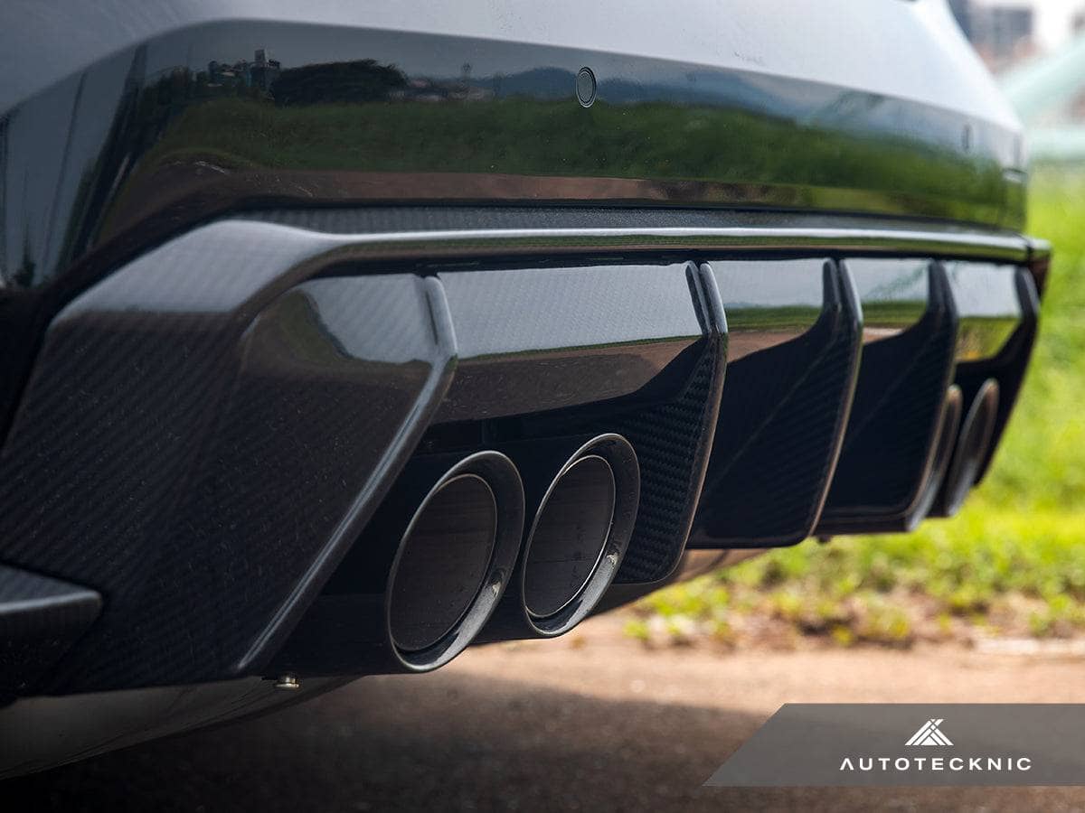 AutoTecknic Dry Carbon Rear Diffuser Trim Set - BMW G80/ G81 M3 | G82/ G83 M4 Secondary image