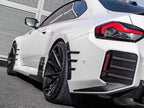 Kies-Motorsports AutoTecknic USA AutoTecknic Dry Carbon Rear Fender Arch Trim Set - G87 M2