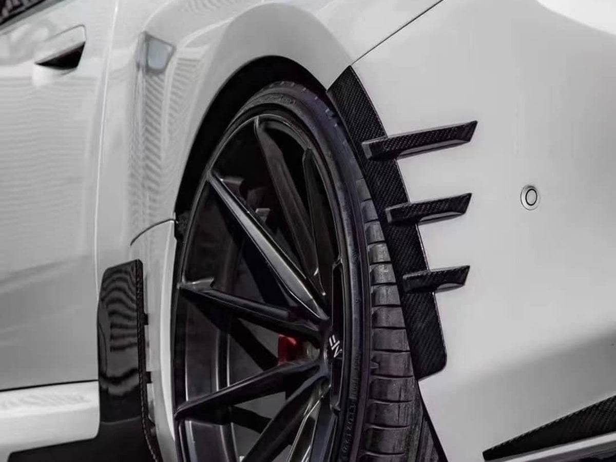 AutoTecknic Dry Carbon Rear Fender Arch Trim Set - BMW G87 M2 Secondary image