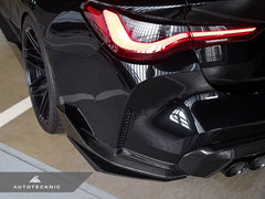 Kies-Motorsports AutoTecknic USA AutoTecknic Dry Carbon Rear Splitter Winglet Set - G80/ G81 M3 | G82/ G83 M4