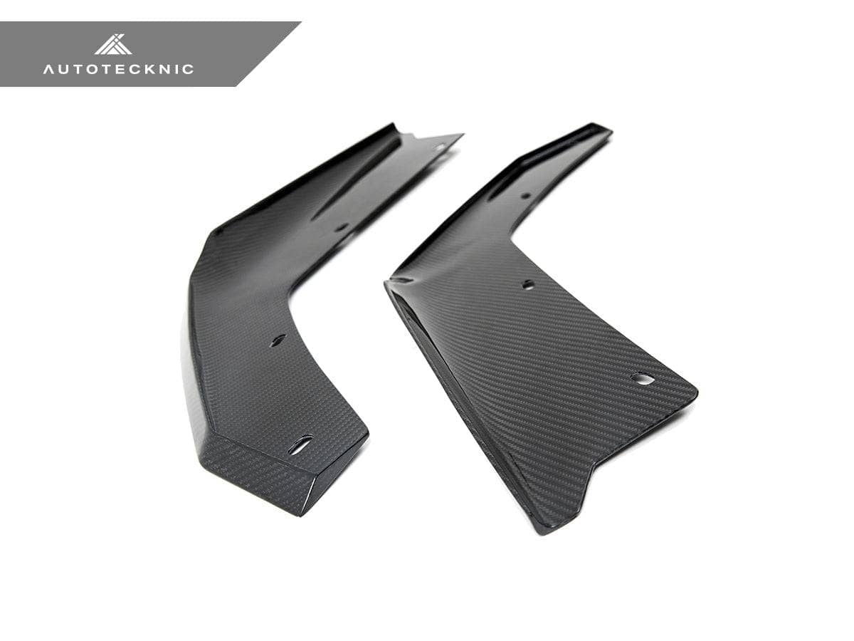 Kies-Motorsports AutoTecknic USA AutoTecknic Dry Carbon Rear Splitter Winglet Set - G80/ G81 M3 | G82/ G83 M4