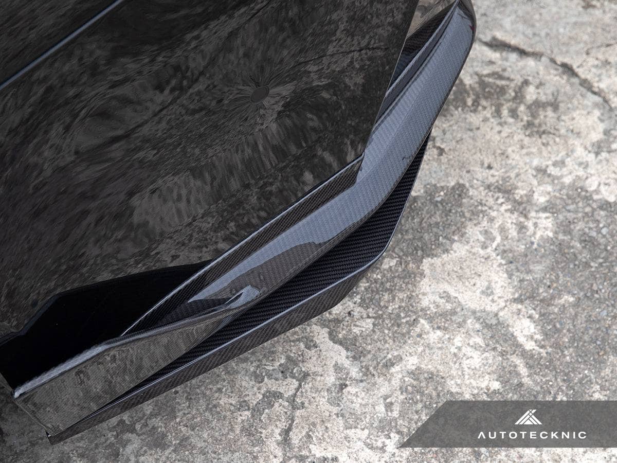 Kies-Motorsports AutoTecknic USA AutoTecknic Dry Carbon Rear Splitter Winglet Set - G80/ G81 M3 | G82/ G83 M4