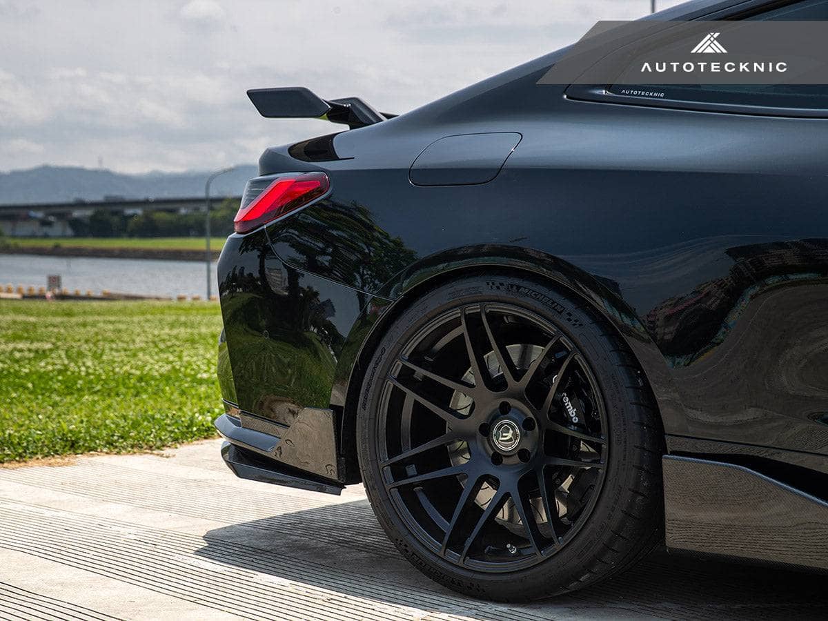 Kies-Motorsports AutoTecknic USA AutoTecknic Dry Carbon Rear Splitter Winglet Set - G80/ G81 M3 | G82/ G83 M4