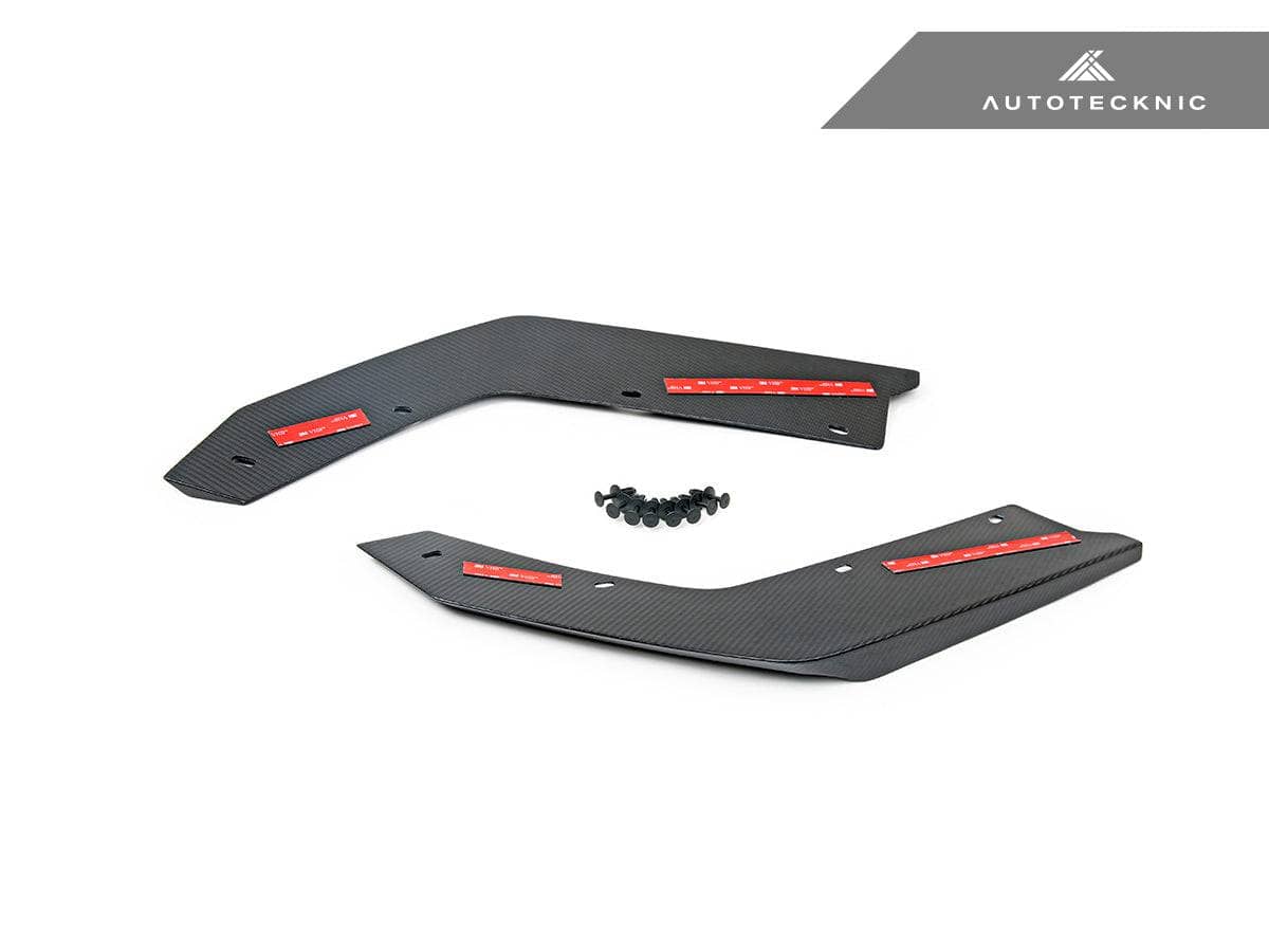 Kies-Motorsports AutoTecknic USA AutoTecknic Dry Carbon Rear Splitter Winglet Set - G80/ G81 M3 | G82/ G83 M4