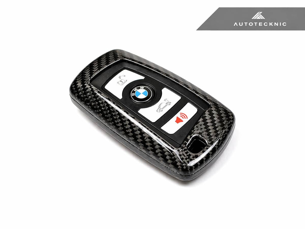 Kies-Motorsports AutoTecknic USA AutoTecknic Dry Carbon Remote Key Case - BMW F22/ F23 2-Series F22/ F23 2-Series / Black Carbon (No Cutout Vent)