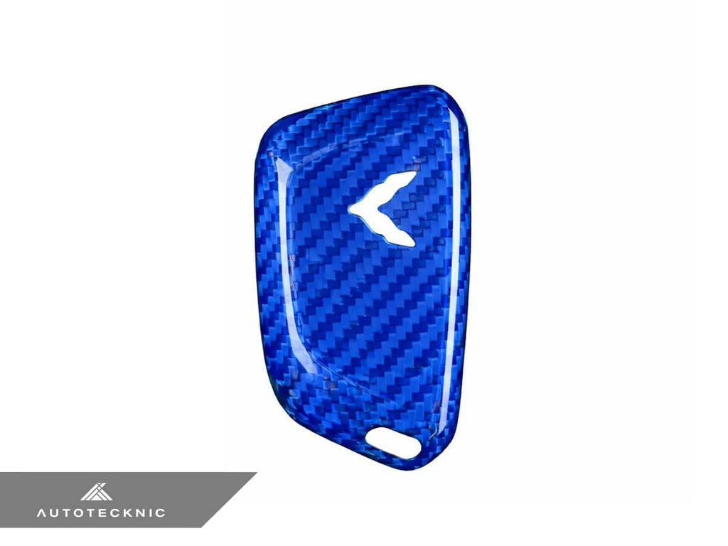 Kies-Motorsports AutoTecknic USA AutoTecknic Dry Carbon Remote Key Case - C8 Corvette Blue Carbon