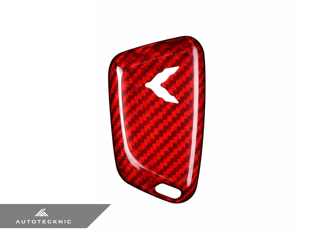 Kies-Motorsports AutoTecknic USA AutoTecknic Dry Carbon Remote Key Case - C8 Corvette Red Carbon