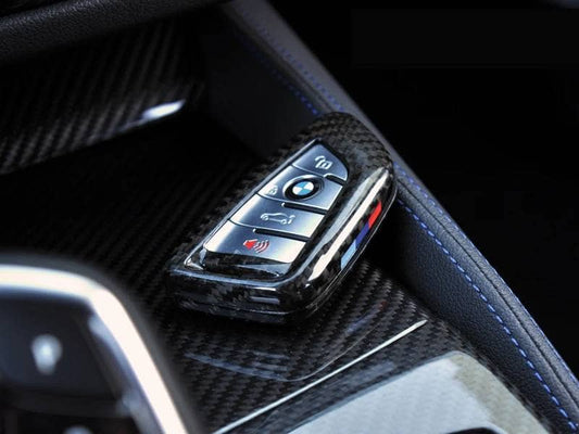 Kies-Motorsports AutoTecknic USA AutoTecknic Dry Carbon Remote Key Case - G87 M2 Black Carbon / Non-Vented Design