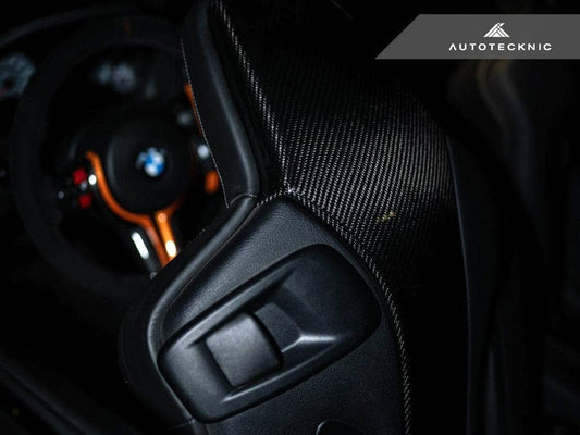 Kies-Motorsports AutoTecknic USA AutoTecknic Dry Carbon Seat Back Cover - F87 M2 Competition | F80 M3 | F82 M4