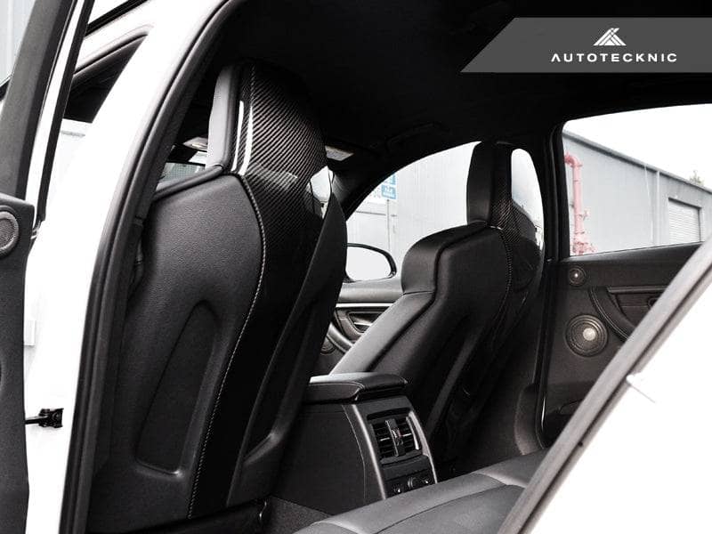 Kies-Motorsports AutoTecknic USA AutoTecknic Dry Carbon Seat Back Cover - F87 M2 Competition | F80 M3 | F82 M4