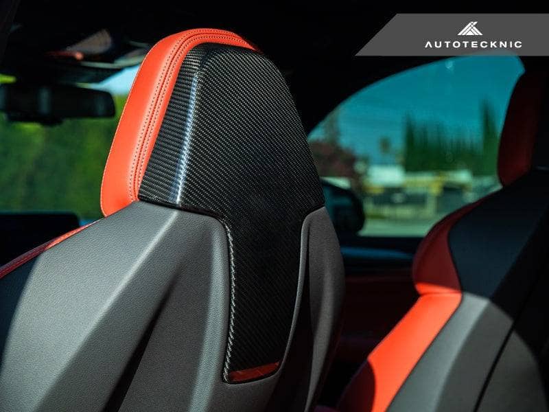 Kies-Motorsports AutoTecknic USA AutoTecknic Dry Carbon Seat Back Cover Set - BMW F97 X3M | F98 X4M