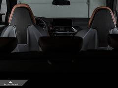 Kies-Motorsports AutoTecknic USA AutoTecknic Dry Carbon Seat Back Cover Set - F97 X3M | F98 X4M