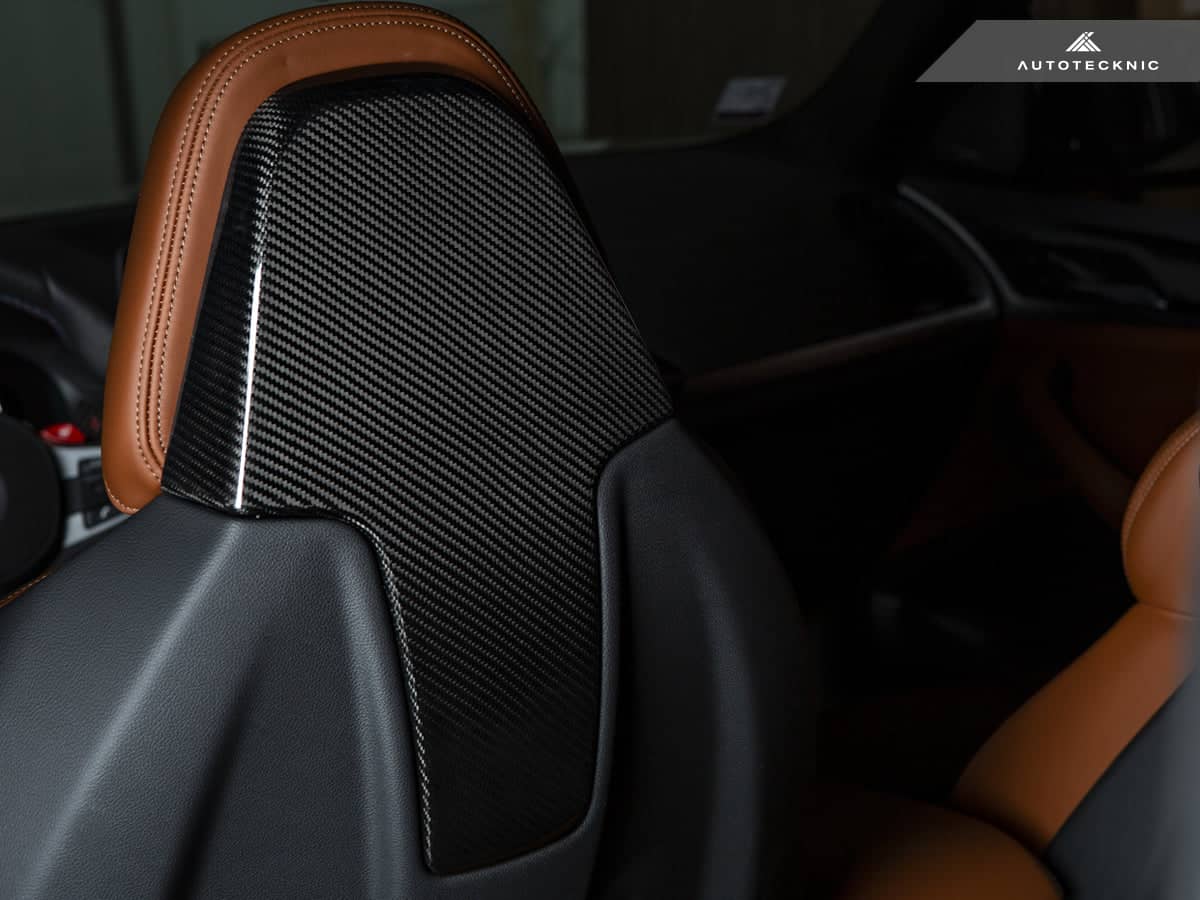 Kies-Motorsports AutoTecknic USA AutoTecknic Dry Carbon Seat Back Cover Set - F97 X3M | F98 X4M