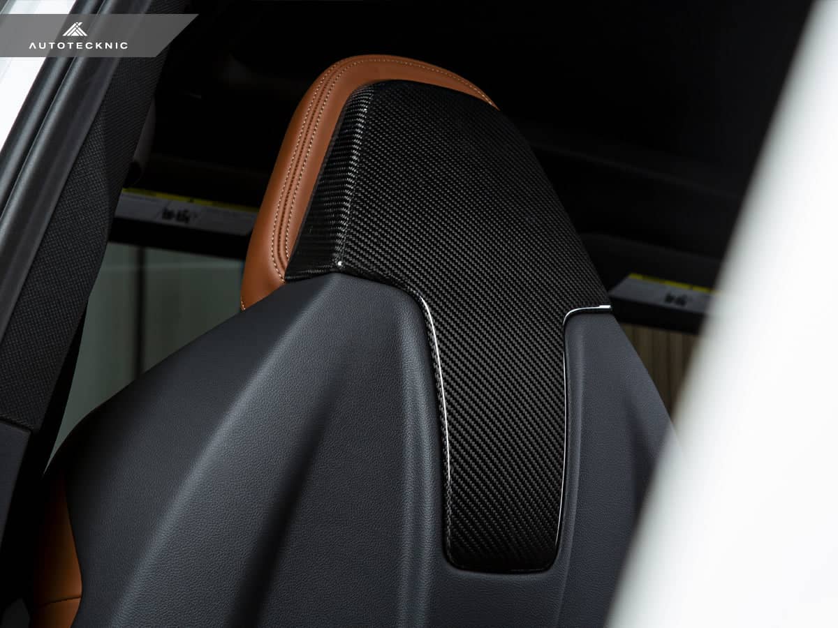 Kies-Motorsports AutoTecknic USA AutoTecknic Dry Carbon Seat Back Cover Set - F97 X3M | F98 X4M