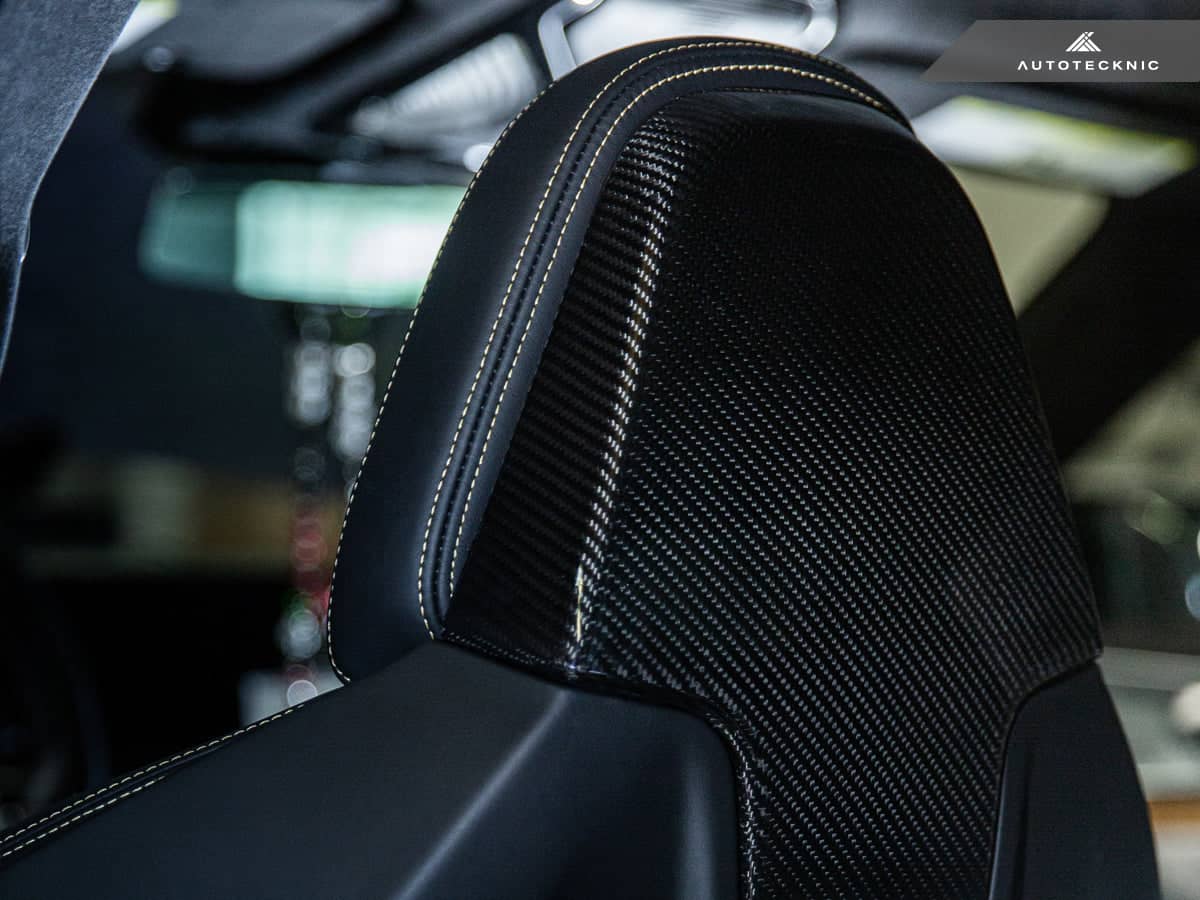 Kies-Motorsports AutoTecknic USA AutoTecknic Dry Carbon Seat Back Cover Set - G87 M2 G87 M2 (Comfort Seats)