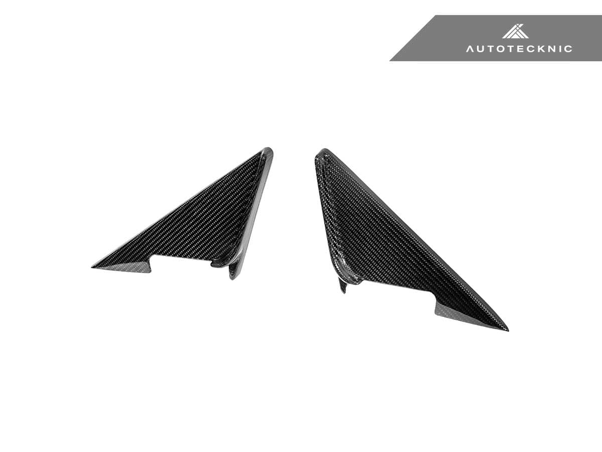 Kies-Motorsports AutoTecknic USA AutoTecknic Dry Carbon Side Mirror Wind Deflector Set - G87 M2