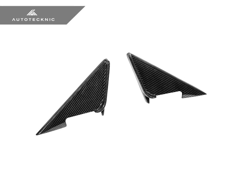 Kies-Motorsports AutoTecknic USA AutoTecknic Dry Carbon Side Mirror Wind Deflector Set - G87 M2