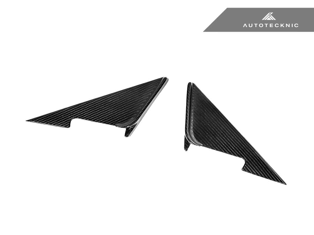 Kies-Motorsports AutoTecknic USA AutoTecknic Dry Carbon Side Mirror Wind Deflector Set - G87 M2