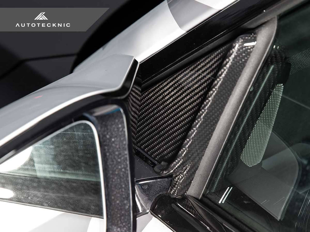 Kies-Motorsports AutoTecknic USA AutoTecknic Dry Carbon Side Mirror Wind Deflector Set - G87 M2