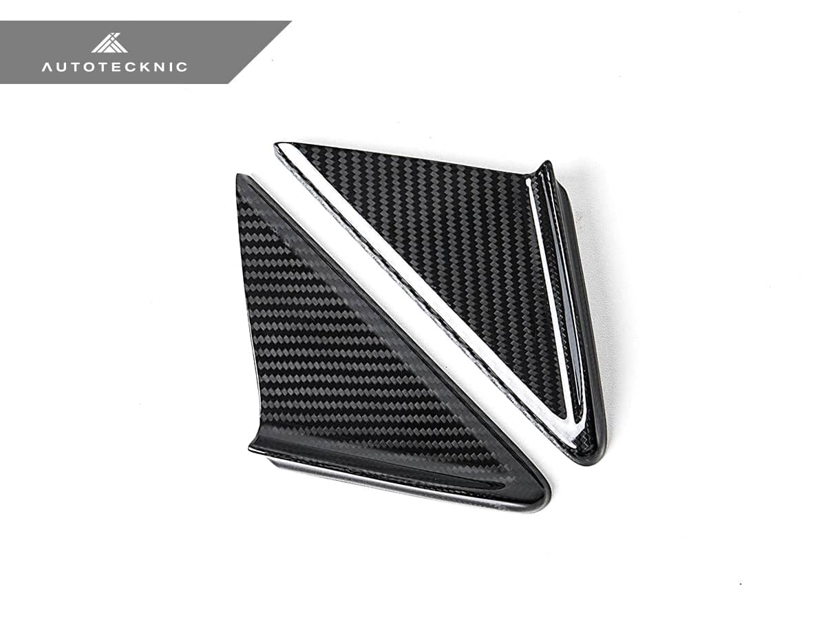 Kies-Motorsports AutoTecknic USA AutoTecknic Dry Carbon Side Mirror Wind Deflector Set - Porsche 911 (991) | 981 Boxster/Cayman | 718 (982)