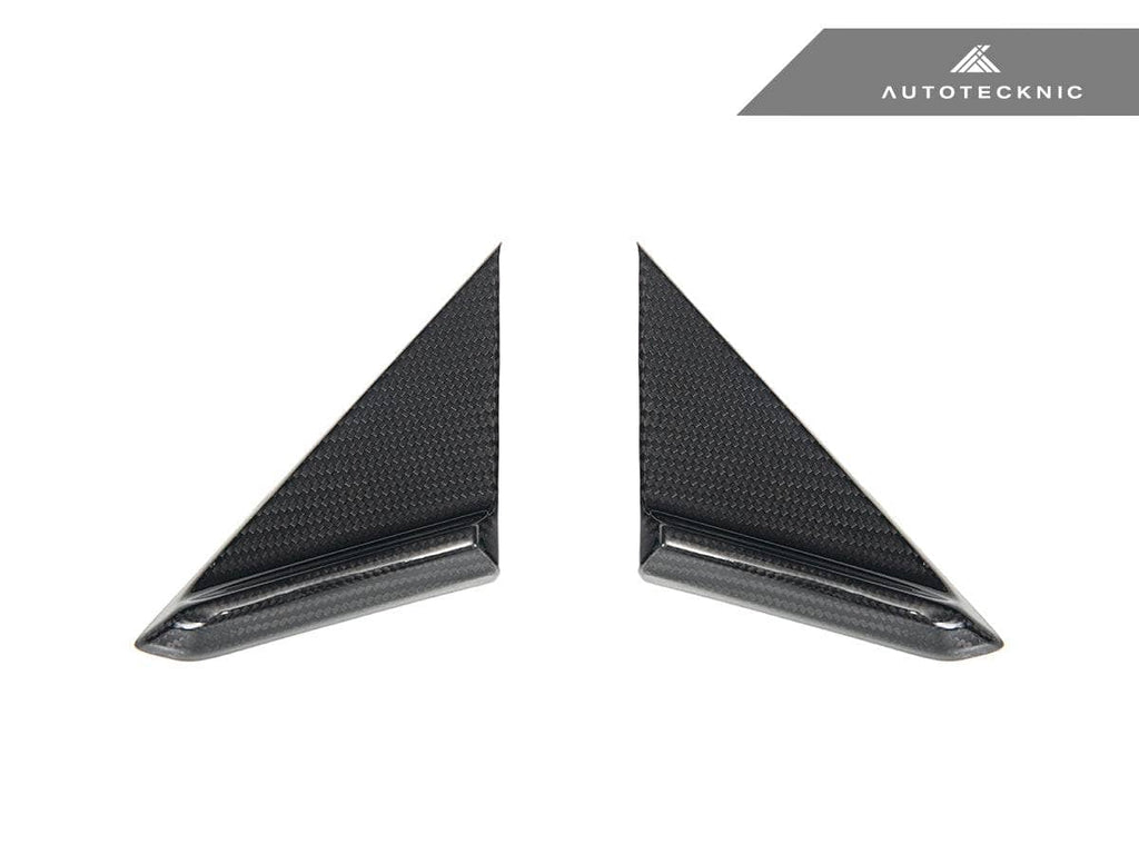 Kies-Motorsports AutoTecknic USA AutoTecknic Dry Carbon Side Mirror Wind Deflector Set - Porsche 992